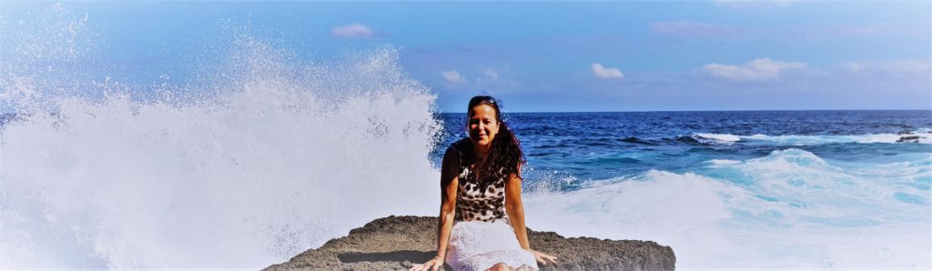 Sabine Ruland am Strand